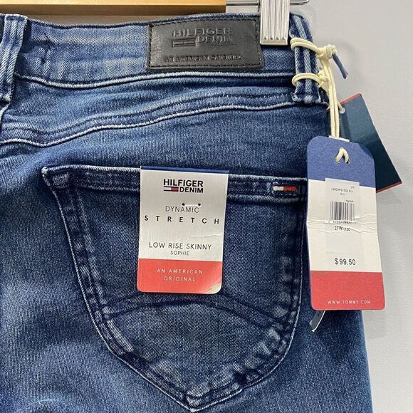 NWT Tommy Hilfiger Denim Sophie Low Rise Ripped Skinny Jeans - Picture 11 of 13